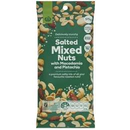 Woolworths Salted Mixed Nuts  375g