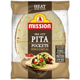 Mission Pita Bread Pockets Wholemeal 420g