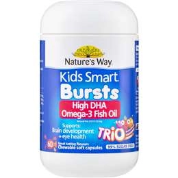 Nature's Way Kids Omega-3 Fish Oil Smart Trio 60 Pack