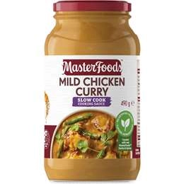 Masterfoods Mild Chicken Curry Slow Cook Sauce 490g