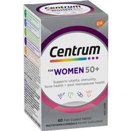 Centrum Women 50+ Daily Multivitamin Supplements 60 Pack