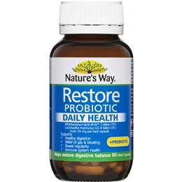 Nature's Way Restore Probiotic Daily Health & Prebiotic 90 Pack