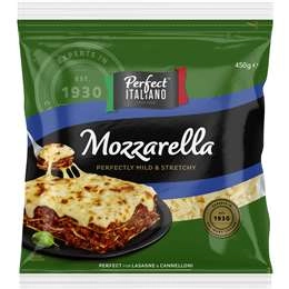 Perfect Italiano Grated Mozzarella Cheese  450g