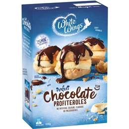 White Wings Dessert Mix Chocolate Profiteroles 230g