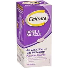 Caltrate Bone & Muscle With Calcium & Vitamin D3 100 Pack