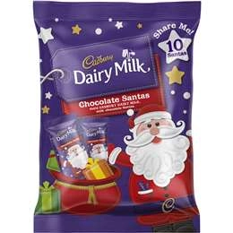 Cadbury Chocolate Mini Santas 150g Bag