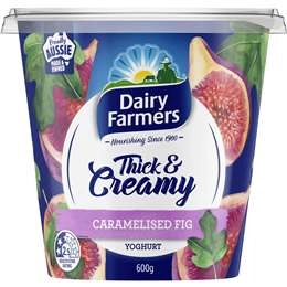 Dairy Farmers Thick & Creamy Caramelised Fig Yoghurt 600g