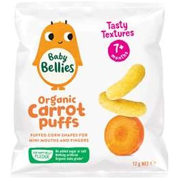 Little Bellies Organic Carrot Puffs 12g