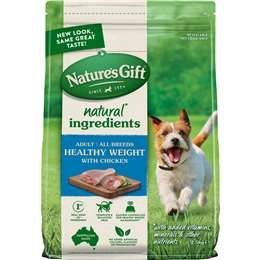 Nature's Gift Adult Dry Dog Food Healthy Weight With Chicken 2.5kg