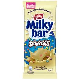 Nestle Milkybar Smarties Block 180g