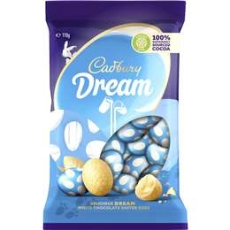 Cadbury Dream White Chocolate Easter Eggs 110g