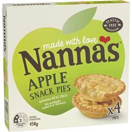 Nanna's Multipack Pies & Desserts Apple Pie 4 Pack