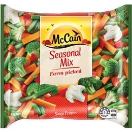 Mccain Mixed Vegetable Seasonal Mix Frozen 1kg