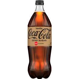 Coca-cola Vanilla Zero Sugar Soft Drink Bottle 1.25l