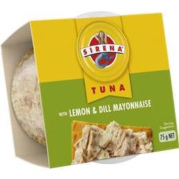 Sirena Tuna Lemon & Dill Mayo Snacking 75g