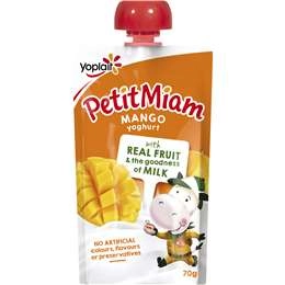 Yoplait Petit Miam Mango Pouch  70g