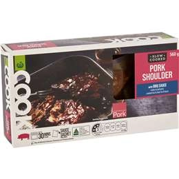 Woolworths Slow Cooked Pork Shoulder With Bbq Sauce 560g