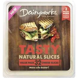 Dairyworks Tasty Cheese Slices  500g