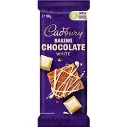 Cadbury Baking White Chocolate Block 180g