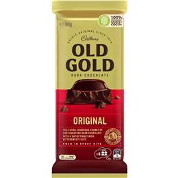 Cadbury Old Gold Original Dark Chocolate Block 180g