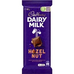 Cadbury Dairy Milk Hazelnut Chocolate Block 180g