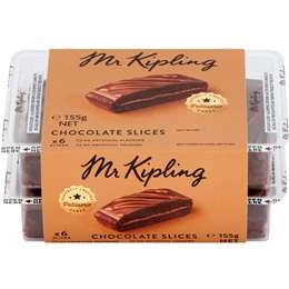 Mr Kipling Choc Slice  6 Pack