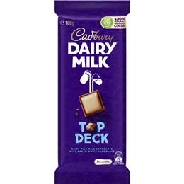 Cadbury Dairy Milk Top Deck Chocolate Block 180g