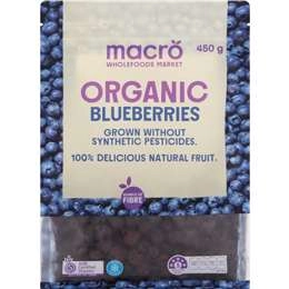 Macro Organic Frozen Blueberries 450g