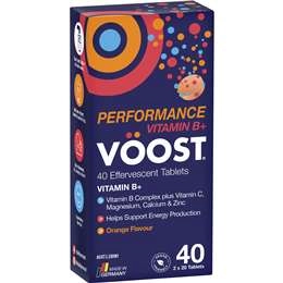 Voost Effervescent Vitamin B+ Performance 40 Pack