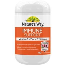 Nature's Way Vitamin C & Zinc & Echinacea Immune Support 100 Pack