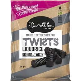 Darrell Lea Liquorice Twists  280g