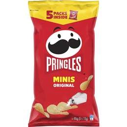 Pringles Minis Multipack Original Potato Chips 5 Pack