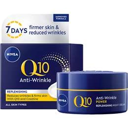 Nivea Q10 Anti Wrinkle Night Cream Anti Ageing Moisturiser 50ml