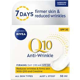 Nivea Q10 Anti Wrinkle Day Cream Anti Ageing Moisturiser Spf30 50ml