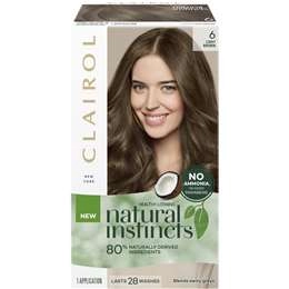 Clairol Natural Instincts Hair Colour 6 Light Brown Semi Permanent Each