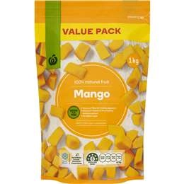 Woolworths Frozen Mango  1kg