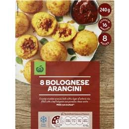 Woolworths Bolognese Arancini  8 Pack