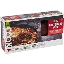 Woolworths Cook Slow Cooked Butterflied Beef 700g