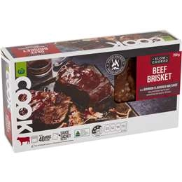 Woolworths Cook Slow Cooked Beef Brisket 700g