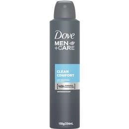 Dove Men+care Clean Comfort Anti Perspirant Aerosol Deodorant 254ml