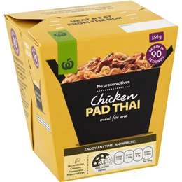 Woolworths Chicken Pad Thai With Rice Noodles 350g