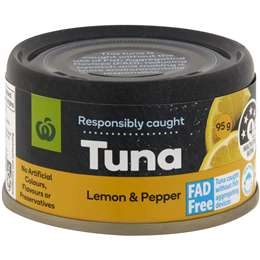 Woolworths Lemon And Pepper Tuna 95g