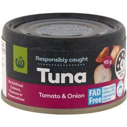 Woolworths Tuna Tomato And Onion  95g