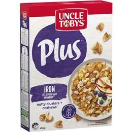 Uncle Tobys Cereal Plus Iron 410g