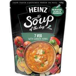 Heinz Soup Of The Day 7 Veg With Garden Herbs Soup Pouch 430g