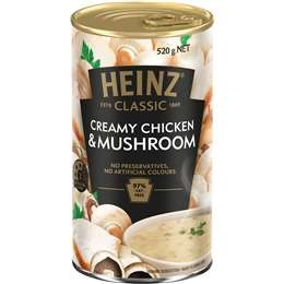 Heinz Classic Creamy Chicken & Mushroom Soup Ready Meals 520g