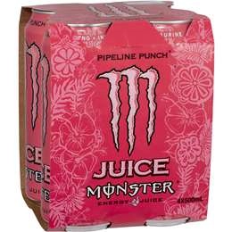 Monster Pipeline Punch 500ml X4 Pack