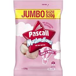 Pascall Marshmallows Pink & White 520g