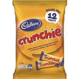 Cadbury Halloween Crunchie Chocolate Sharepack 12 Pack 180g