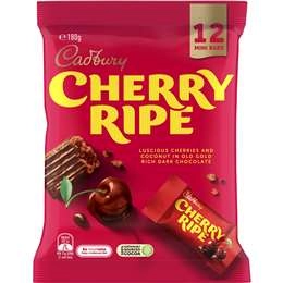 Cadbury Halloween Cherry Ripe Chocolate Sharepack 12 Pack 180g